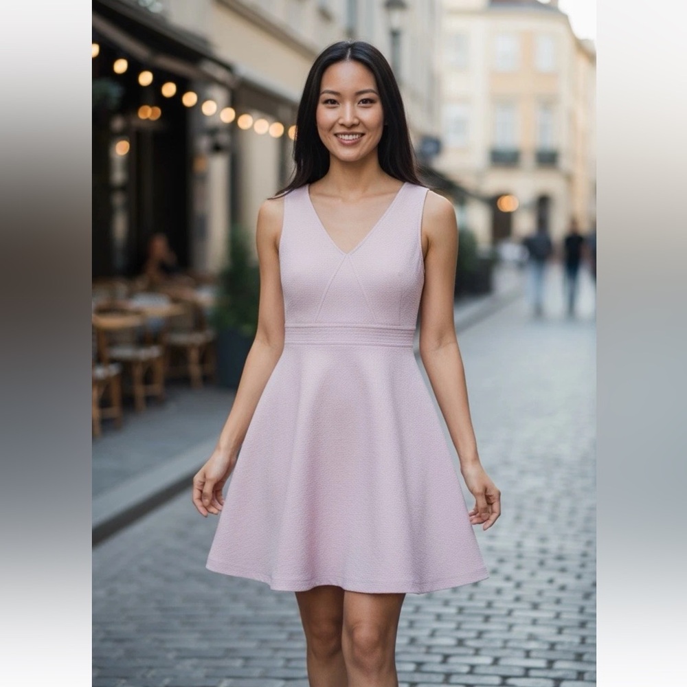 Chic Sleeveless Pink Mini Dress